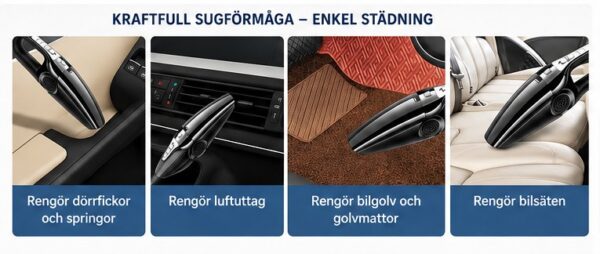 Kraftfull bildammsugare 120W – bild 3
