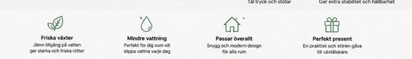 Självvattnande Blomkruka med Vattenreservoar – bild 3