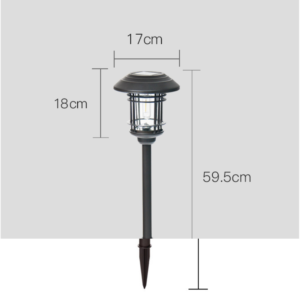 Solcellsdriven Trädgårdslampa 60 cm – bild 3