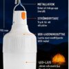 Laddningsbar campinglampa med metallkrok – bild 5