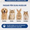 Rostfri matskål med halkfri silikonbotten – bild 2