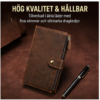 Rymlig plånbok i läderlook med mobilfack – bild 6