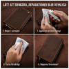 Rymlig plånbok i läderlook med mobilfack – bild 4
