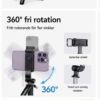 3-i-1 Selfiestick med Stativ, Bluetooth-fjärrkontroll – bild 5