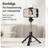 3-i-1 Selfiestick med Stativ, Bluetooth-fjärrkontroll – bild 3