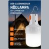Laddningsbar campinglampa med metallkrok – bild 2