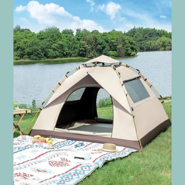 Pop up-tält – Automatiskt Campingtält med Myggnät Mörkläggning – bild 2