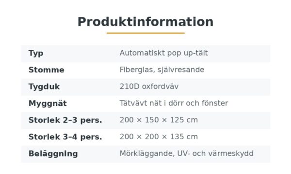 Pop up-tält – bild 7