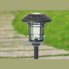 Solcellsdriven Trädgårdslampa 60 cm – Elegant Utomhusbelysning