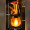 Solcellslykta med flammande ljuseffekt – 22 LED – bild 4