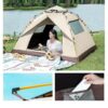 Pop up-tält – Automatiskt Campingtält med Myggnät Mörkläggning – bild 5