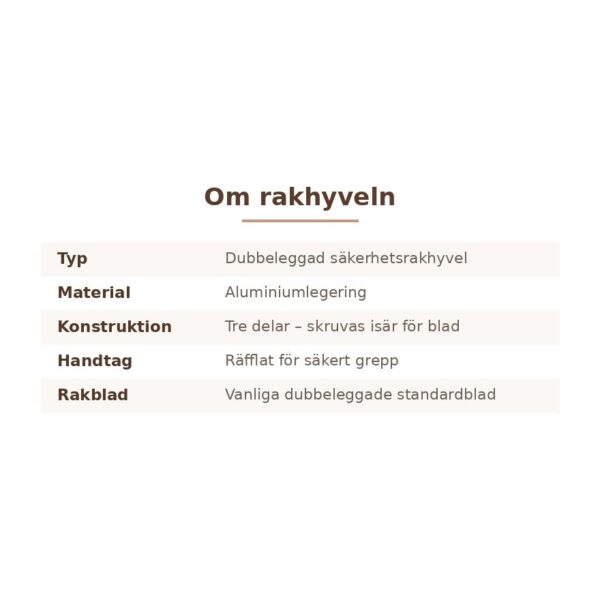 Säkerhetsrakhyvel i Roséguld – Dubbeleggad med Räfflat Handtag – bild 5