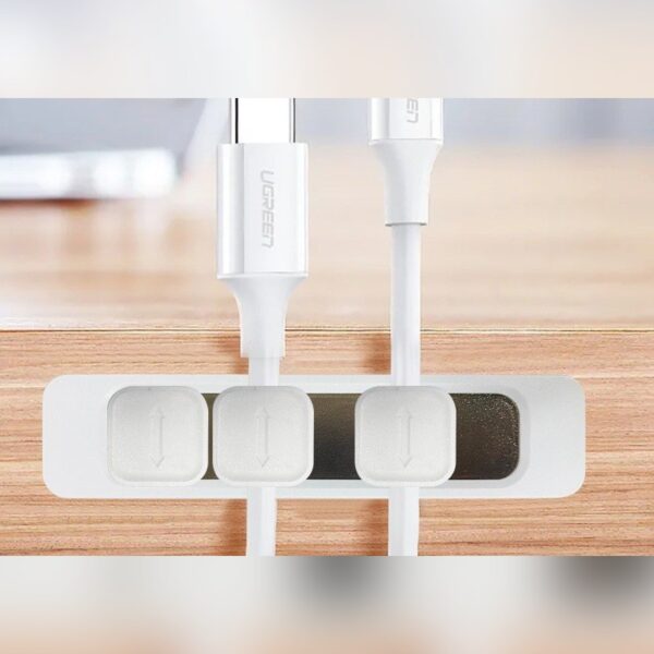 Magnetisk Kabelhållare – Självhäftande Kabelclips, 4 platser – bild 2
