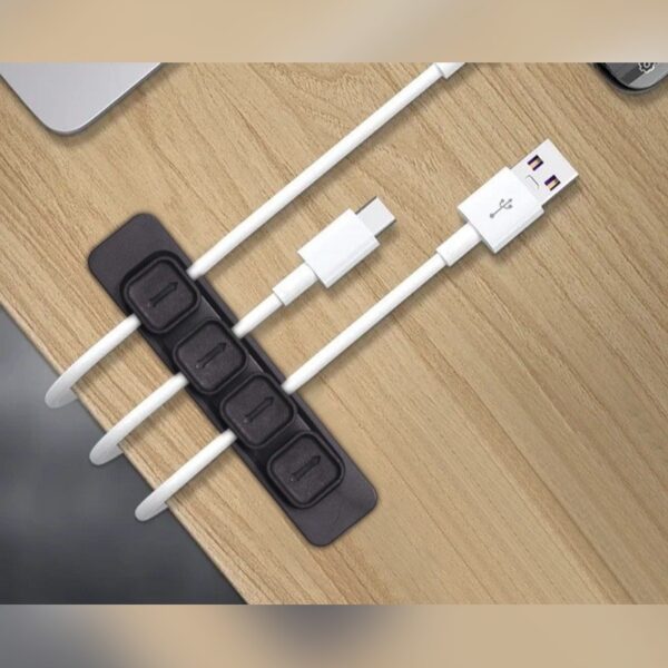 Magnetisk Kabelhållare – Självhäftande Kabelclips, 4 platser – bild 4