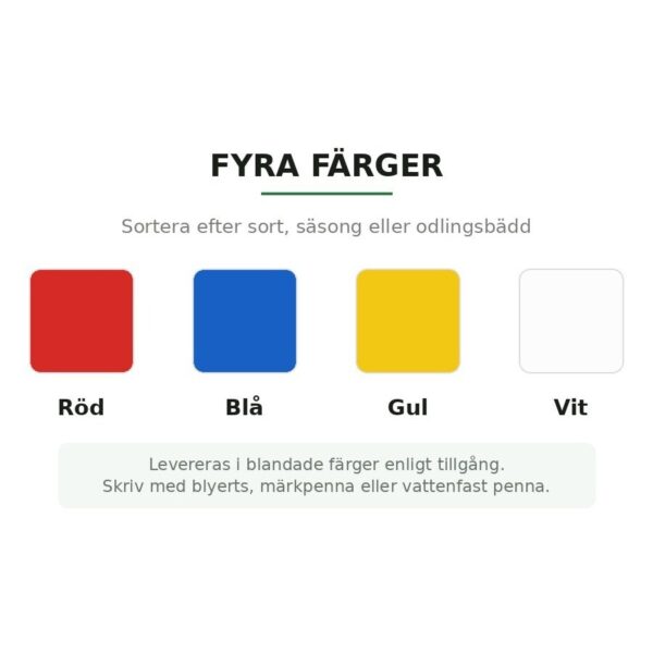 Växtetiketter i Plast – T-formade Odlingsskyltar, 4 Storlekar – bild 11